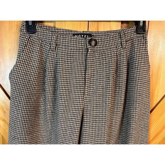 Motel Rocks Trouser Dogtooth Print Size Medium (4634) Read - Picture 3 of 8